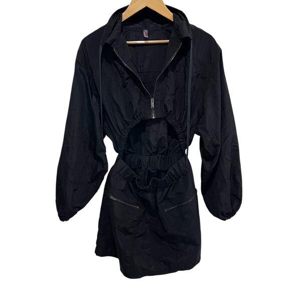 Free People Movement Parachute Mini Dress Windbreaker Cutout Women's Medium - Picture 1 of 8